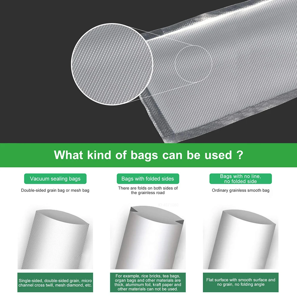 أكياس Sous Vide لآلات التعبئة  - مراجعة Food Storage Vacuum Bags وسعره